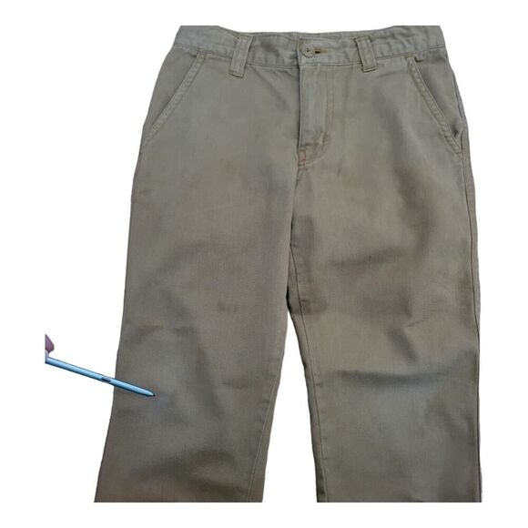 Tea collection beige khaki pant Boys size 7 Adjustable Waistline - Picture 6 of 6